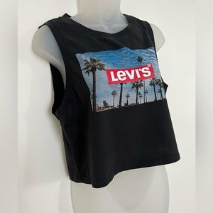 Levi’s Black Women’s Logo Crop t-shirt Top Size: M